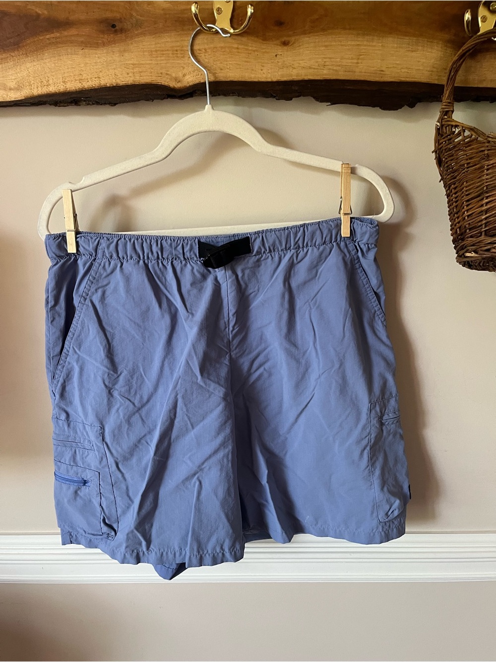 Vintage Heritage Columbia Hiking Quickdry Shorts S Small 6.5” Inseam Periwinkle